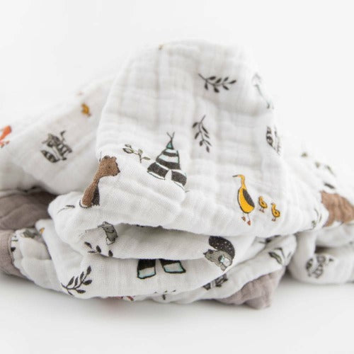 Little Unicorn Cotton Muslin Baby Blanket