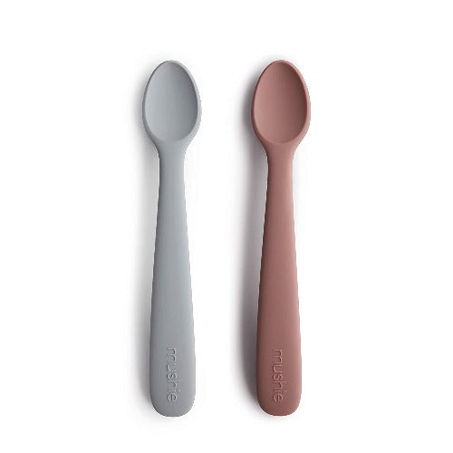 Miniware Silicone Teething Spoon Set - Gray & Lavender