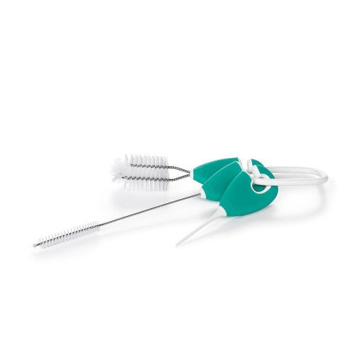 Oxo Tot - On the Go Straw &amp; Sippy Cup Top Cleaning Set - Teal
